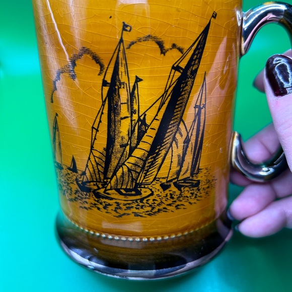Arthur Wood Royal Bradwell Sports Series Mug “sailboat” theme, VTG - Picture 1 of 8